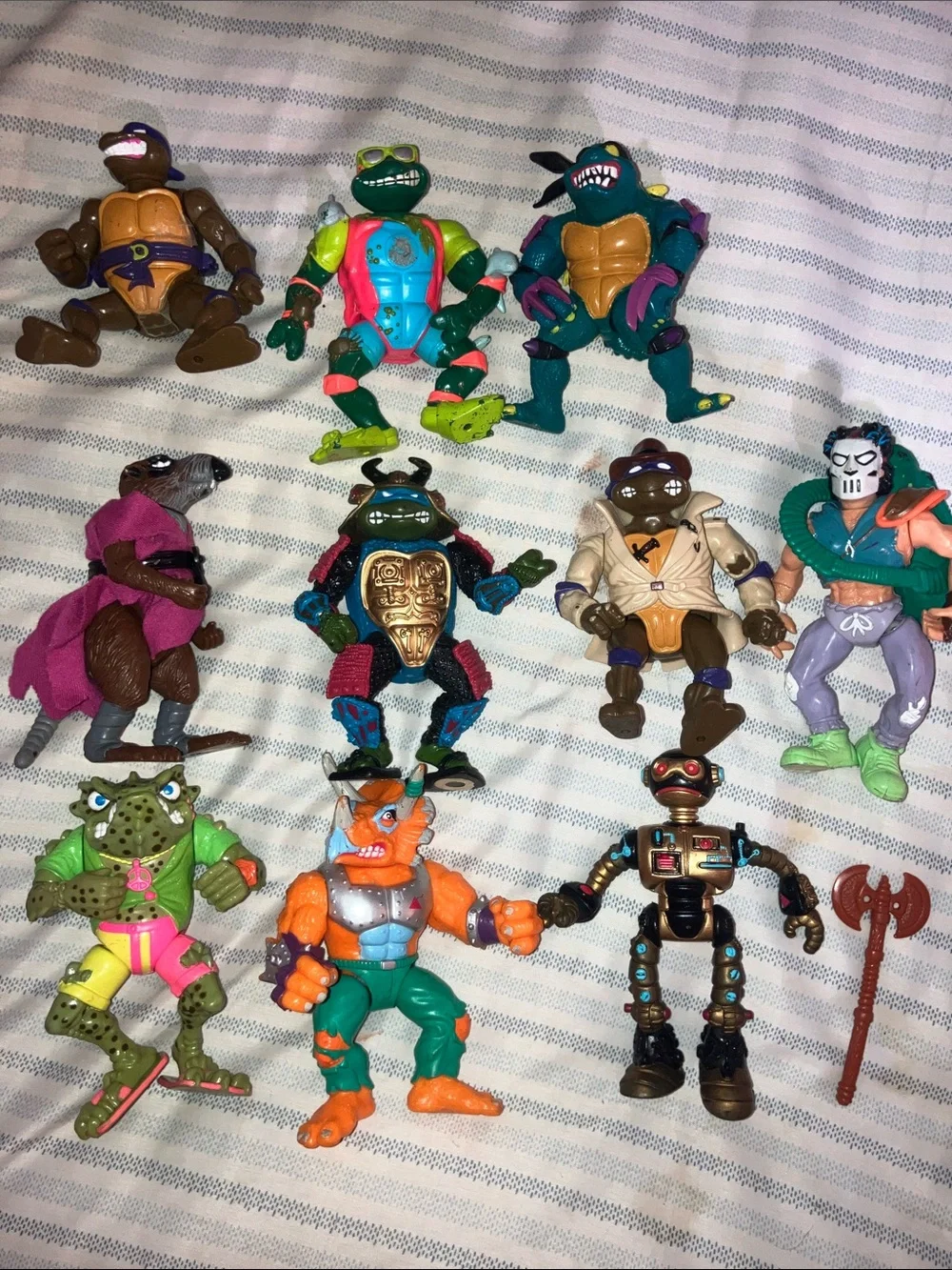 Vintage TMNT 10 pc lot 80s 90s slash bebop Casey jones